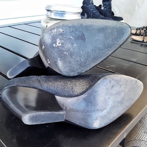 Rebecca Minkoff Glazed Black Suede Ankle Booties 8 - Picture 6 of 8